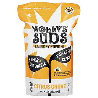 Molly's Suds, Tvättpulver, Citruslund, 79 oz (2.23 kg)