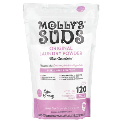 Molly's Suds  Original Laundry Powder  Lotus and Peony  79 oz (2.23 kg)
