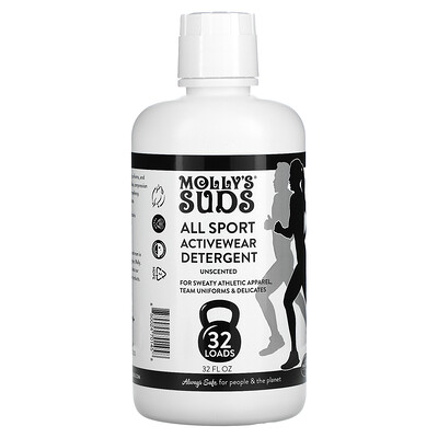 Molly's Suds, All Sport Activewear Detergent, Unscented, 32 fl oz