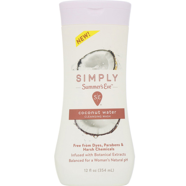 Summer's Eve, Simply, Waschlotion, Kokoswasser, 354 ml
