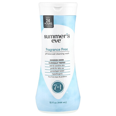 Summer's Eve  7 in 1™ pH-Balanced Cleansing Wash  Fragrance Free  15 fl oz (444 ml)