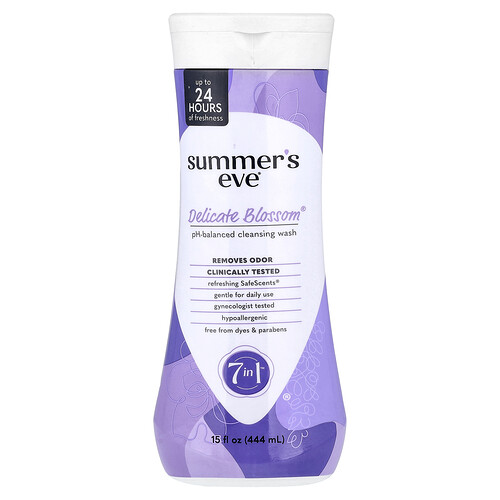 Summer's Eve, 7 in 1™ pH-Balanced Cleansing Wash, pH-neutrale Reinigungsseife, Delicate Blossom®, 444 ml (15 fl. oz.)