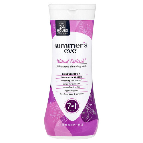 Summer's Eve, 7 in ausgewogener Reinigungswäsche mit 1 ™ pH-Wert, Island Splash®, 444 ml (15 fl oz)