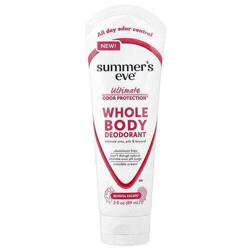 Summer's Eve, Ultimate Odor Protection™, kokovartalodeodorantti, Blissful Escape®, 89 ml