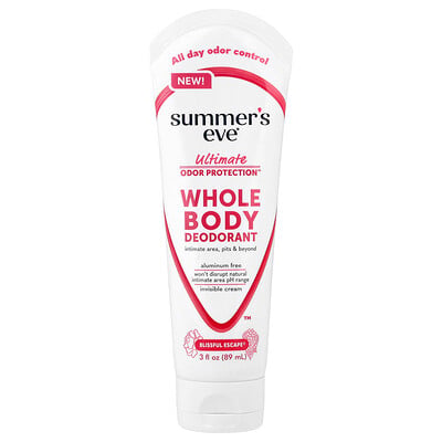 Product Image for Summer's Eve, Ultimate Odor Protection , Whole Body Deodorant, Blissful Escape , 3 fl oz (89 ml)