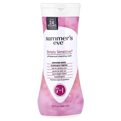 Summer's Eve Simply Sensitive®, pH-Balanced Cleansing Wash, 15 fl oz (444 ml)