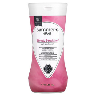 Summer's Eve, Daglig mild såpe, Simply Sensitive, 266 ml