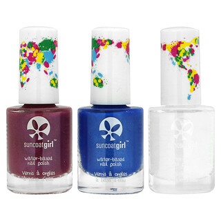 SuncoatGirl, Esmalte de uñas a base de agua, Princesa sirena, Kit de 4 piezas