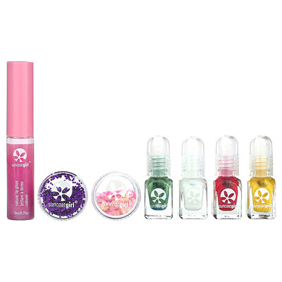 

SuncoatGirl Lip Gloss Nail Sparkle Kit 7 Piece Set