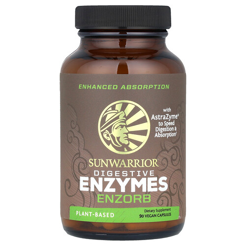 Sunwarrior, Digestive Enzymes, Verdauungsenzyme, Enzorb, 90 vegane Kapseln