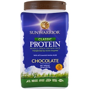 Отзывы о Сунвориор, Classic Protein, Whole Grain Brown Rice, Chocolate , 1.65 lb (750 g)