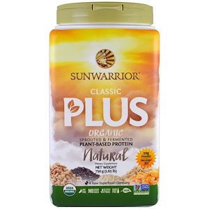 Sunwarrior, Organic, Classic Plus, Natural , 1.65 lb (750 g)
