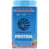 Sunwarrior, Warrior Blend Protein، أساس نباتي عضوي، التوت ، 1.65 باوند (750 غرام)