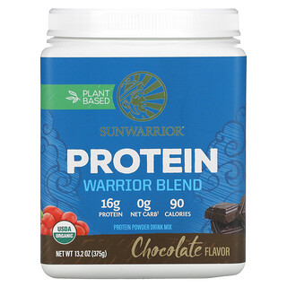 Sunwarrior, Warrior keverék, fehérje, csokoládé, 13,2 uncia (375 g)