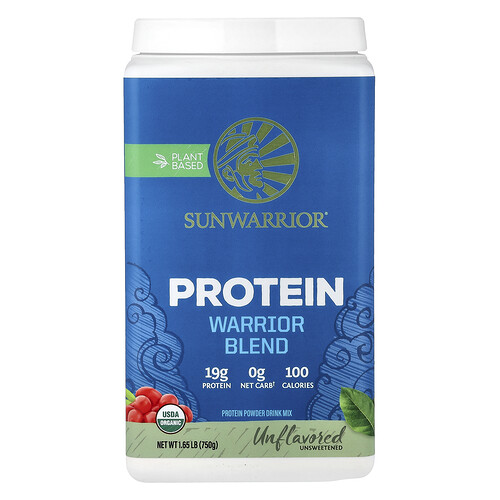 Sunwarrior, Warrior Blend Protein, Protein-Mischung, geschmackneutral, 750 g (1,65 lbs.)