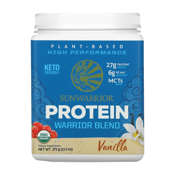 Sunwarrior, Warrior Blend Protein, Bio und pflanzlich, Vanille, 375 g