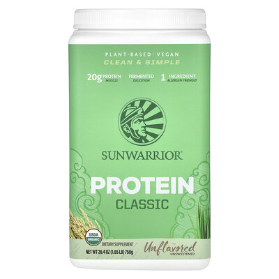 Sunwarrior Classic Protein Unflavored 1.65 lb (750 g)
