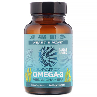 Sunwarrior, Omega-3, DHA + EPA, 60 vegane Weichkapseln