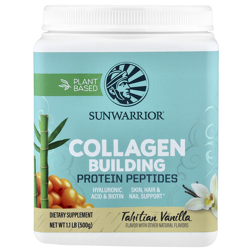 Sunwarrior Plant-Based Protein Peptides, Vainilla, 500 g