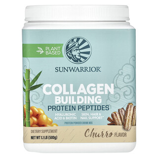 Sunwarrior, Kollagénépítő fehérje peptidek, Churro, 1,1 lb (500 g)