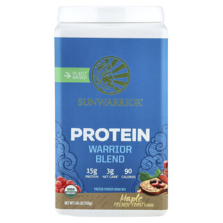 Sunwarrior, Warrior Blend, Protein, Maple French Toast, 1.65 lbs (750 g)