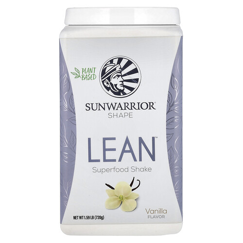 Sunwarrior Lean™ Superfood Shake, Vanilla, 1.59 lb (720 g)