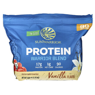 Sunwarrior, Warrior Blend, Proteína, Vainilla, 2,25 kg (4,96 lb)