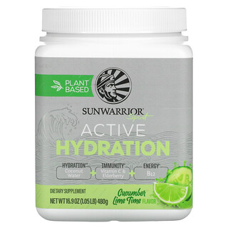 Sunwarrior, Sport, Active Hydration, Cucumber Lime Time, 16.9 oz ( 480 g)