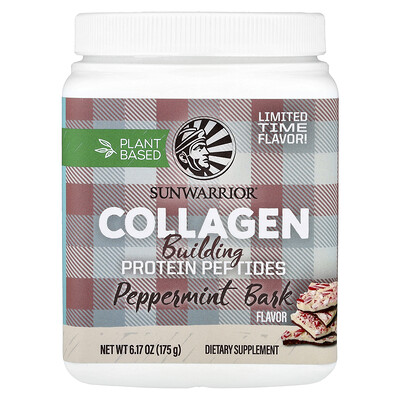 Product Image for Sunwarrior, Plant Based Collagen, Peppermint Bark, 6.17 oz (175 g)