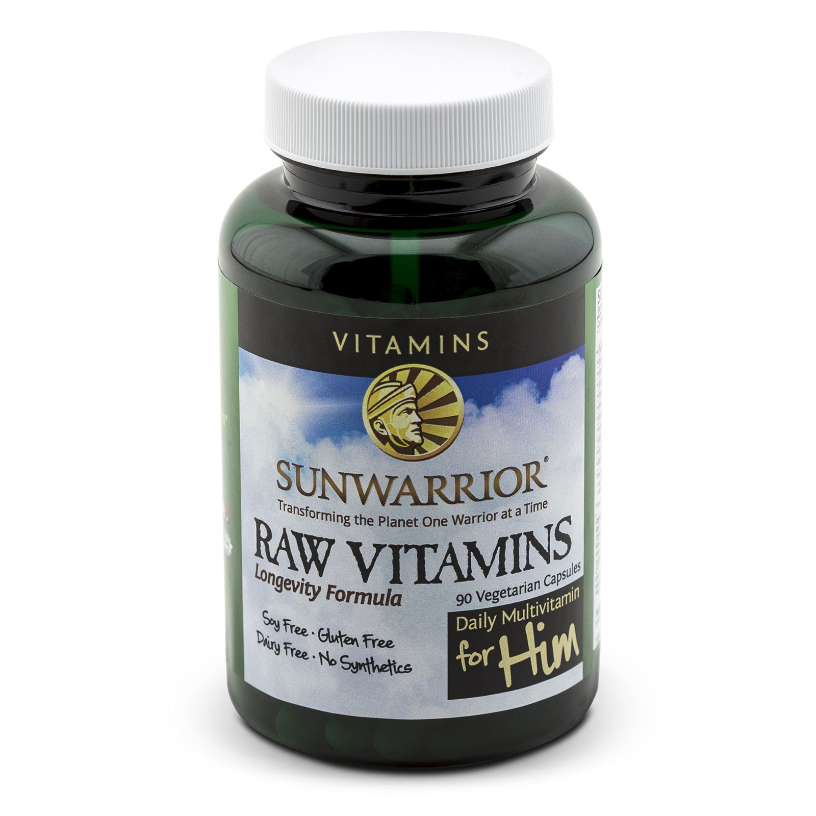 Sunwarrior, Сырые витамины, ежедневный мультивитамин для него, 90 капсул на растительной основе