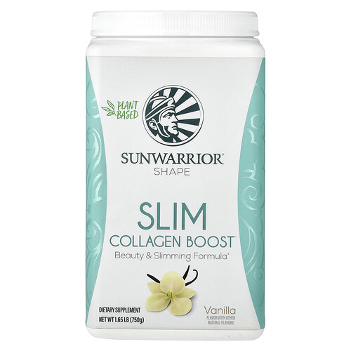 Sunwarrior Shape, Slim Collagen Boost™, Vanilla, 1.65 lb (750 g)