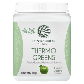 Sunwarrior, Shape, Thermo Greens™, Green Apple, 7.4 oz (210 g)