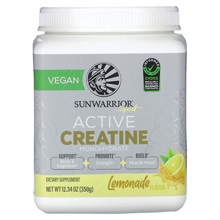 Sunwarrior, Sport, Monohidrato de creatina activa, Limonada`` 350 g (12,34 oz)