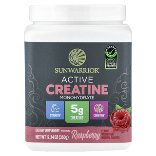 Sunwarrior, Active Creatine Monohydrate, Raspberry, 12.34 oz (350 g)