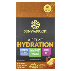 Sport, Active Hydration, соковитий ананас, 18 пакетиків по 7 г (0,24 унції)