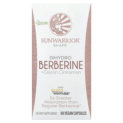 Sunwarrior Shape Dihydro Berberine + Ceylon Cinnamon 60 Vegan Capsules