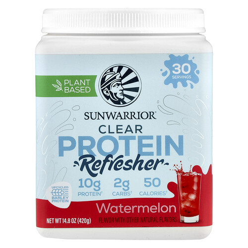 Sunwarrior Clear Protein Refresher, Watermelon, 14.8 oz (420 g)