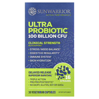 Sunwarrior, Ultra Probiotic, 30 capsule vegetariene