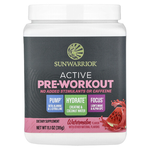 Sunwarrior, Active Pre-Workout, Wassermelone, 315 g