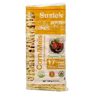 Suzie's, Thin Puffed Cakes, Lightly Salted, 4.6 oz (130 g)