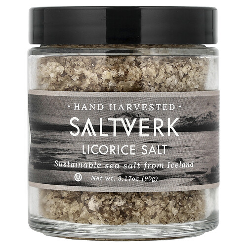 Saltverk, Licorice Salt, 3.17 oz (90 g)