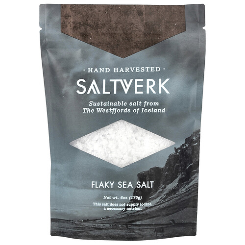 Saltverk Flaky Sea Salt, 6 oz (170 g)
