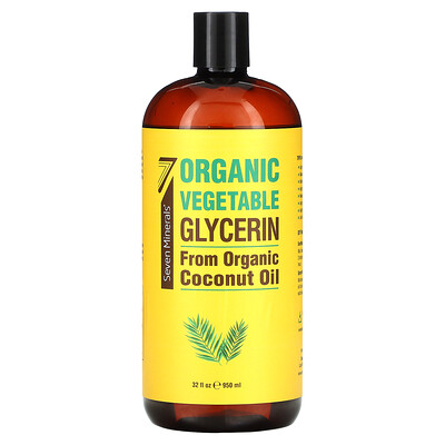 

Seven Minerals Organic Vegetable Glycerin Unscented 32 fl oz (950 ml)