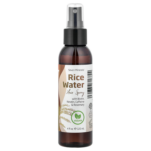 Seven Minerals Rice Water Hair Spray, 4 fl oz (120 ml)