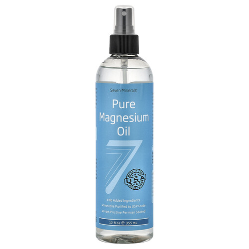 Seven Minerals Pure Magnesium Oil, 12 fl oz (355 ml)