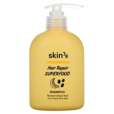 Skin79 Hair Repair Superfood, шампунь для тонких и тонких волос, с бананом и черной фасолью, 230 мл (7,77 жидк. Унции)