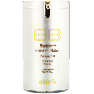 Skin79, بلسم Super+ Beblesh Balm، كريم B.B الأصلي، بعامل حماية من الشمس 30 ودرجة حماية من الأشعة فوق البنفسجية++، الذهب، 40 مل