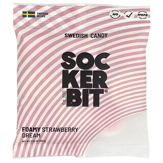 Sockerbit, Swedish Candy, Foamy Strawberry Dream, 2.82 oz (80 g)