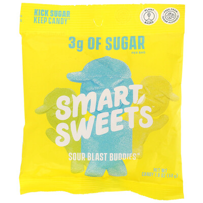 SmartSweets Sour Blast Buddies, Berry, Blue Raspberry, Lime, Lemon, Orange, 1.8 oz (50 g)