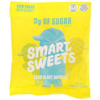 SmartSweets, Sour Blast Buddies, ягоды, голубая малина, лайм, лимон, апельсин, 50 г (1,8 унции)